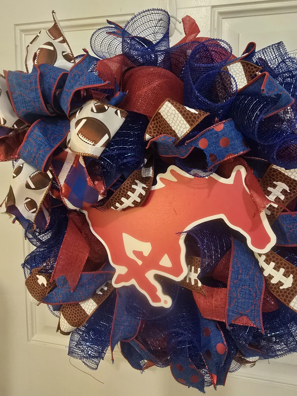 Smu Football Wreath Handmade Wreath